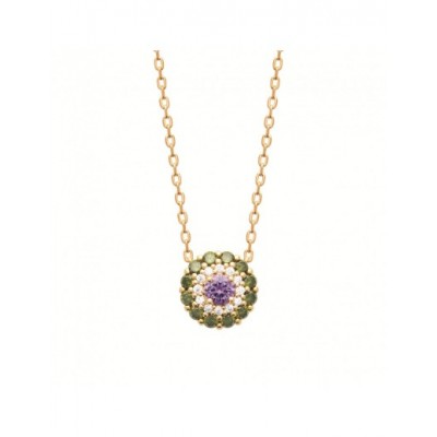 Collier Coque de Nacre Plaqué Or 750 et Oxydes de zirconium 97418545