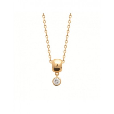 Collier Coque de Nacre Plaqué Or 750 et Oxydes de zirconium 97417245