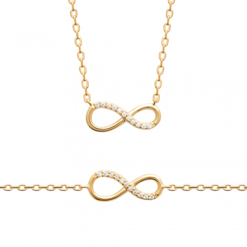 Collier Coque de Nacre Plaqué Or 750 et Oxydes de zirconium 97413545