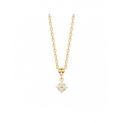 Collier Coque de Nacre Plaqué Or 750 et Oxydes de zirconium 97409845