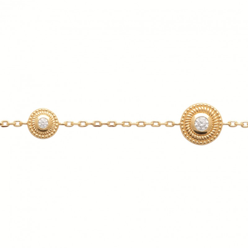 Bracelet Coque de Nacre Plaqué Or 750 97393718