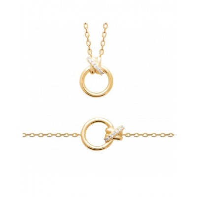 Bracelet Coque de Nacre Plaqué Or 750 et Oxydes de zirconium 97391818