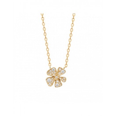 Collier Coque de Nacre Plaqué Or 750 et Oxydes de zirconium 97375745
