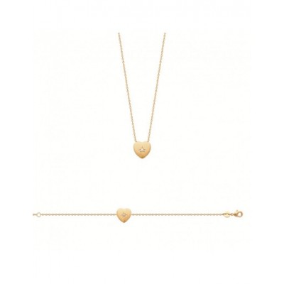 Collier Coque de Nacre Plaqué Or 750 et Oxydes de zirconium 97365045