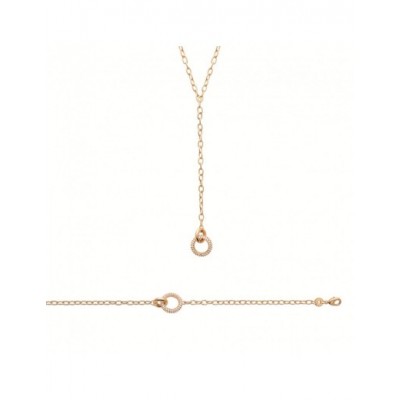 Collier Coque de Nacre Plaqué Or 750 et Oxydes de zirconium 97355145