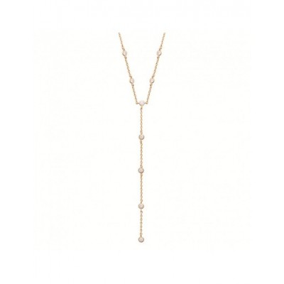 Collier Coque de Nacre Plaqué Or 750 et Oxydes de zirconium 97354745