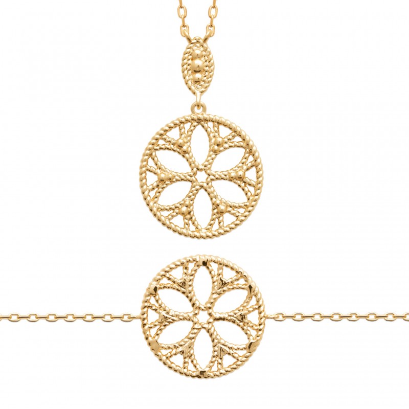 Collier Coque de Nacre Plaqué Or 750 92221345