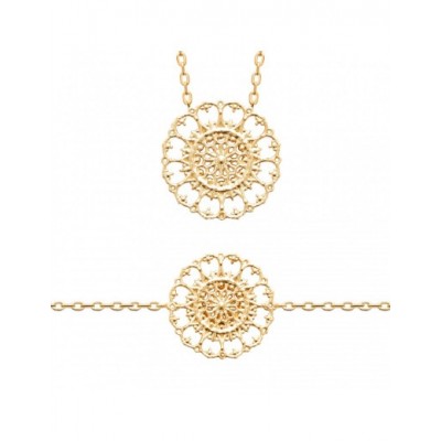 Collier Coque de Nacre Plaqué Or 750 92216145