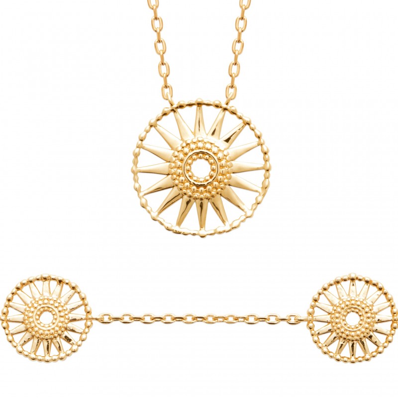 Collier Coque de Nacre Plaqué Or 750 92212545