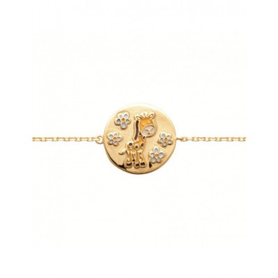 Bracelet Coque de Nacre Plaqué Or 750 laqué 92210216
