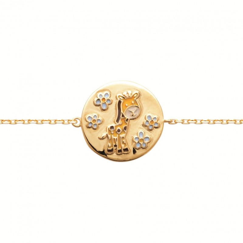 Bracelet Coque de Nacre Plaqué Or 750 laqué 92210216