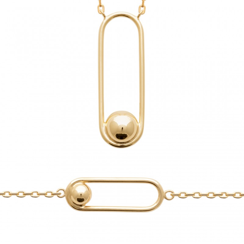 Collier Coque de Nacre Plaqué Or 750 92207245