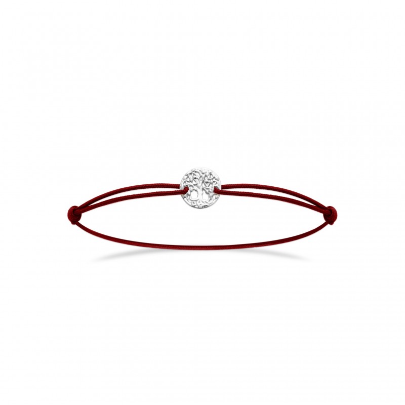 Bracelet cordon Coque de Nacre Argent 925 rhodié 89400318