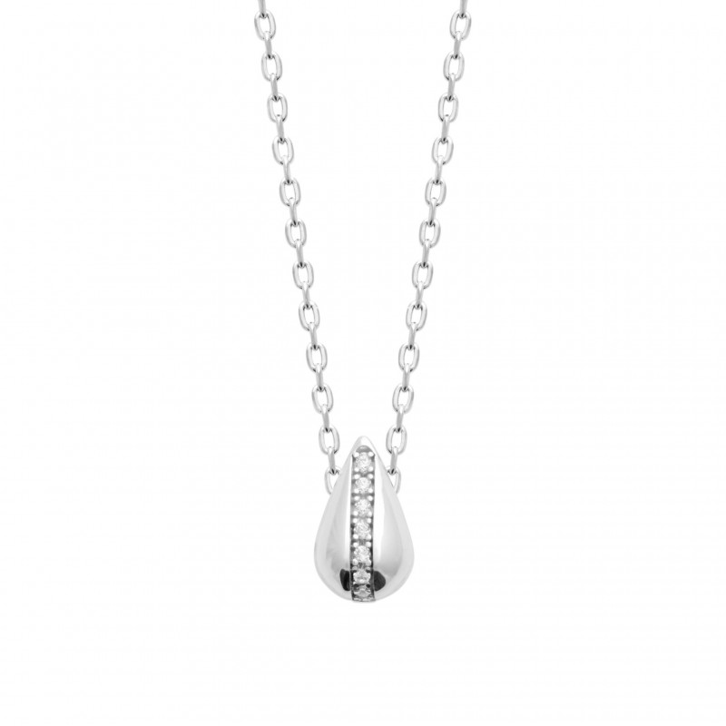 Bracelet Coque de Nacre Argent et Oxydes de zirconium 87416345