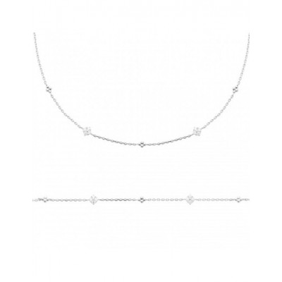 Bracelet Coque de Nacre Argent 925 rhodié et Oxydes de zirconium 87409718