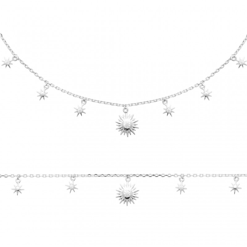 Bracelet Coque de Nacre Argent 925 rhodié et Oxydes de zirconium 87389818