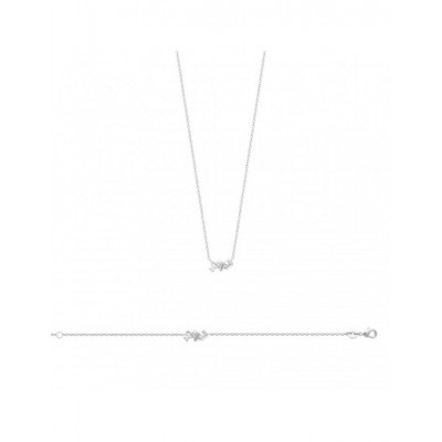 Bracelet Coque de Nacre Argent 925 rhodié et Oxydes de zirconium 87379718