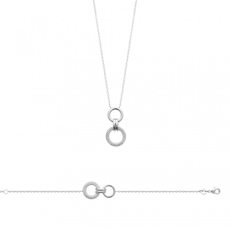 Collier Coque de Nacre Argent 925 rhodié et Oxyde de zirconium 87339945