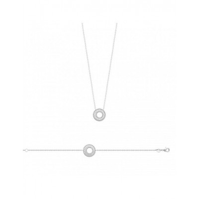 Collier Coque de Nacre Argent 925 rhodié et Oxyde de zirconium 87334845