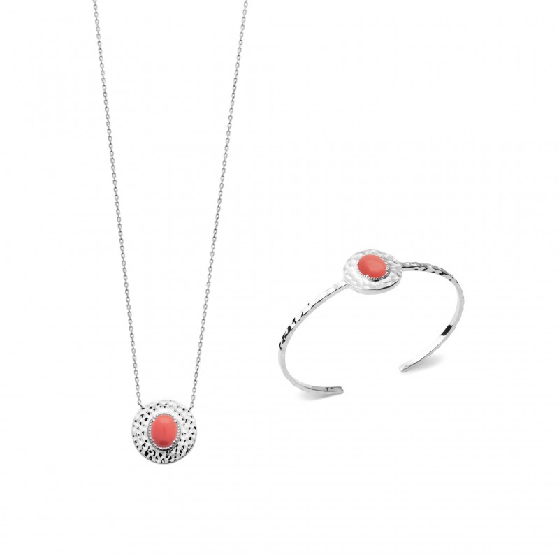 Collier Coque de Nacre Argent 925 rhodié 87317445