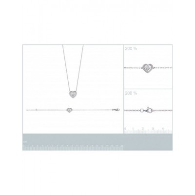 Collier Coque de Nacre Argent 925 et Oxydes de zirconium 87302945