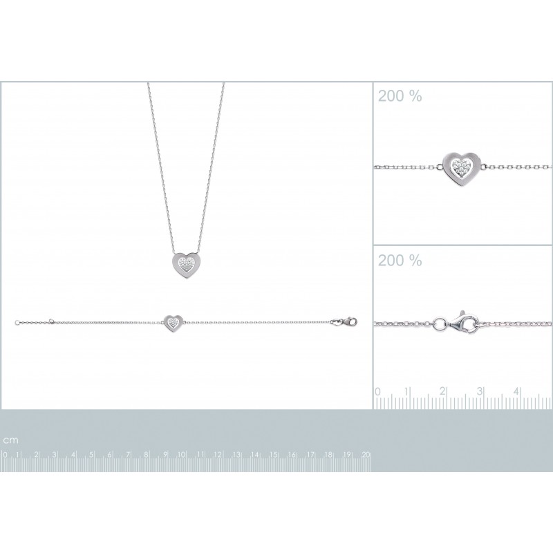 Collier Coque de Nacre Argent 925 et Oxydes de zirconium 87302945