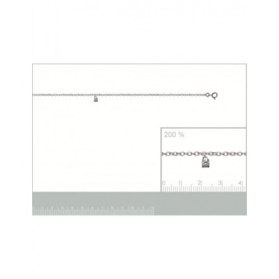 Chaîne de cheville Coque de Nacre Argent 925 rhodié 82001625