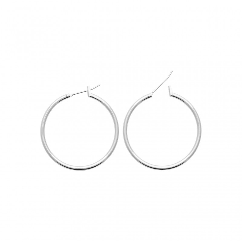 Boucles d'oreilles Coque de Nacre Argent 925 rhodié 79930