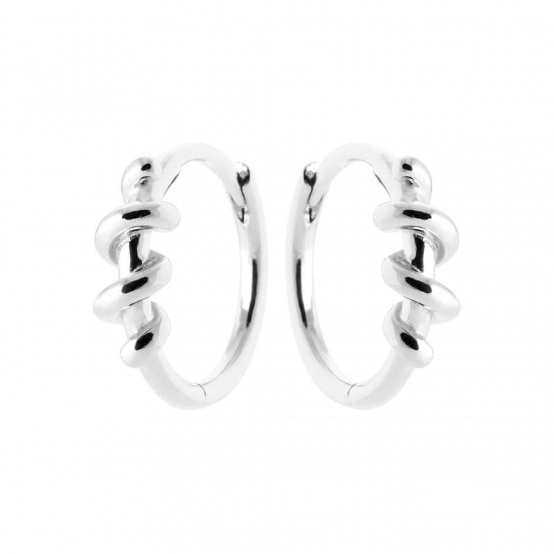 Boucles d'oreilles Coque de Nacre Argent 925 rhodié 7669200
