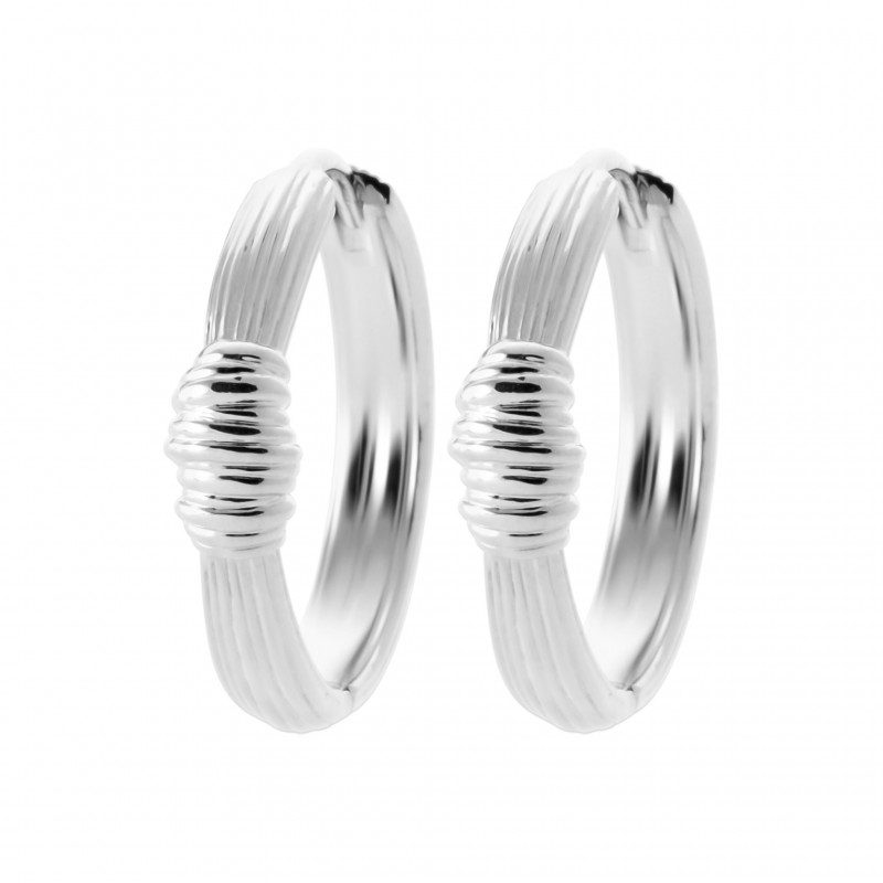 Boucles d'oreilles Coque de Nacre Argent 925 rhodié 7658900