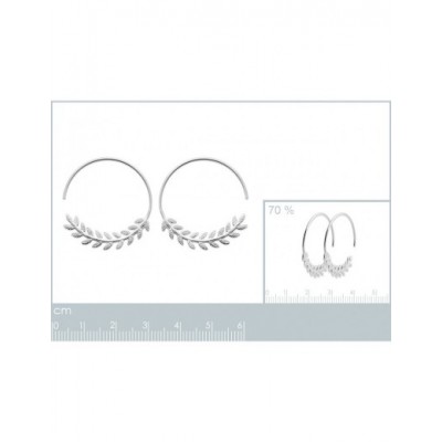 Boucles d'oreilles Coque de Nacre Argent 925 rhodié 7624500