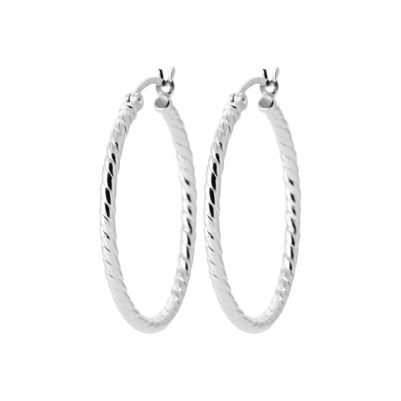 Boucles d'oreilles Coque de Nacre Argent 925 rhodié 7611330