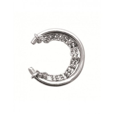 Bague d'oreille Coque de Nacre Argent 925 rhodié 7592900