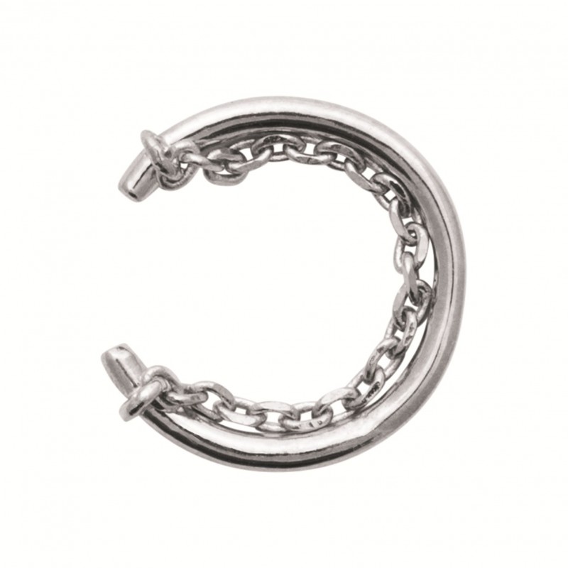 Bague d'oreille Coque de Nacre Argent 925 rhodié 7592800