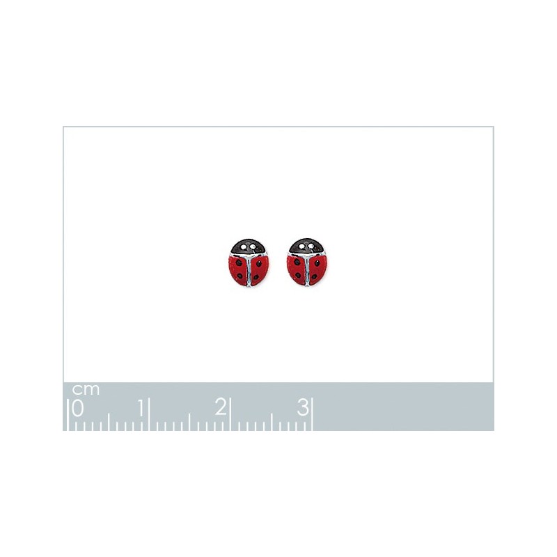Boucles d'oreilles Coque de Nacre Argent 925 rhodié laqué 742969