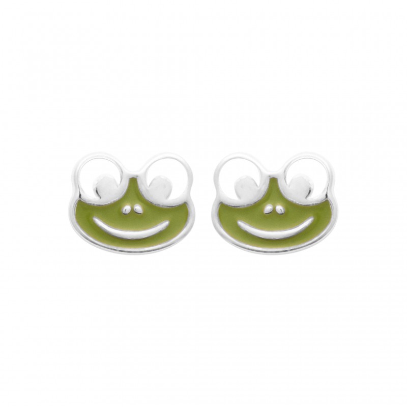 Boucles d'oreilles Coque de Nacre Argent 925 rhodié laqué 73041100