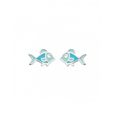 Boucles d'oreilles Coque de Nacre Argent 925 rhodié laqué 73040400