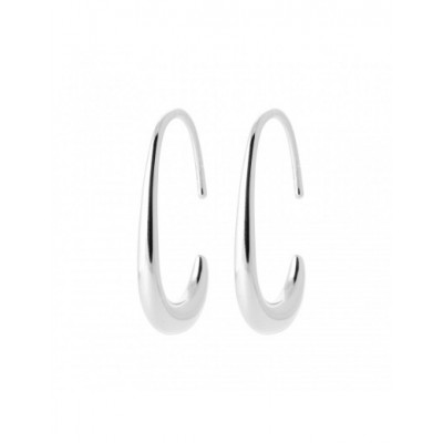 Boucles d'oreilles Coque de Nacre Argent 925 rhodié 73036800