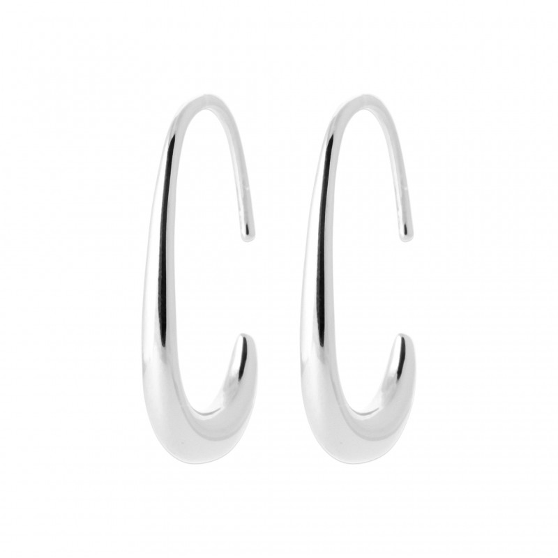 Boucles d'oreilles Coque de Nacre Argent 925 rhodié 73036800