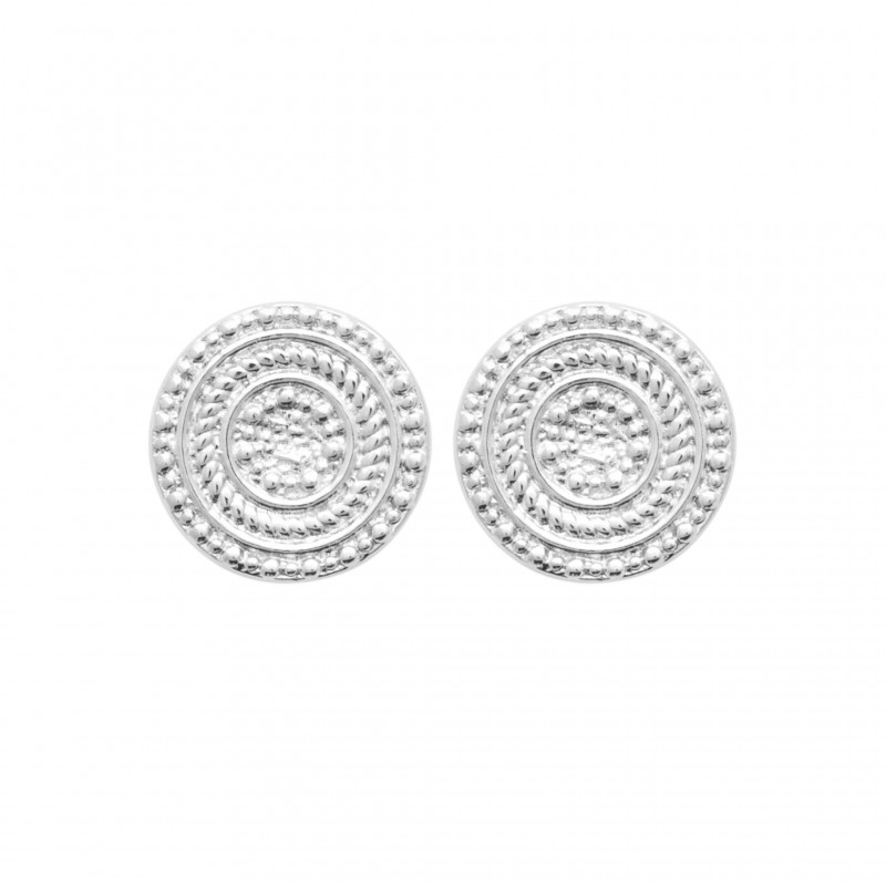 Boucles d'oreilles Coque de Nacre Argent 73015500