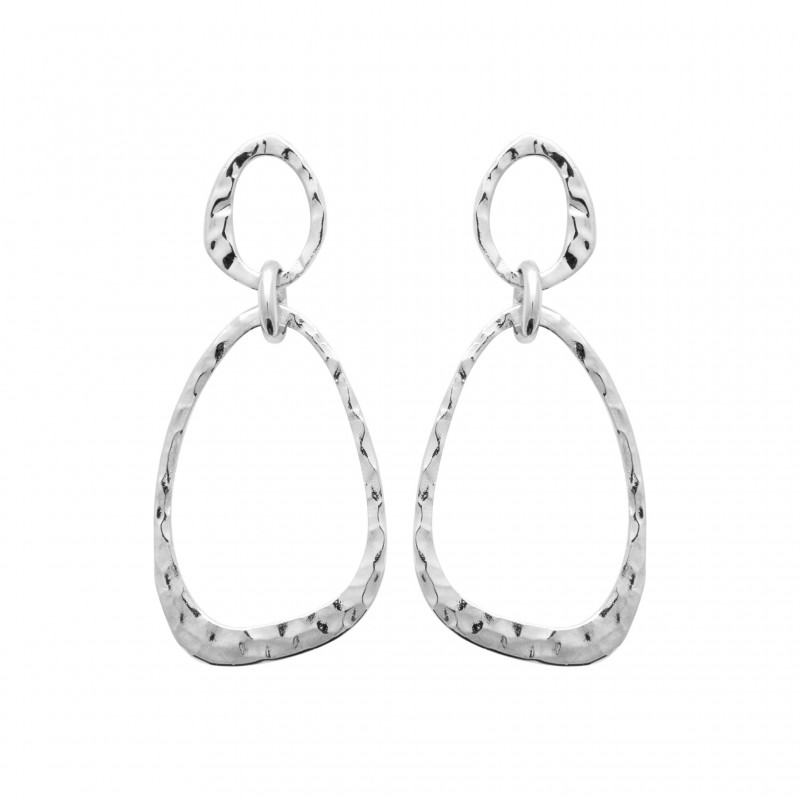 Boucles d'oreilles Coque de Nacre Argent 73013600