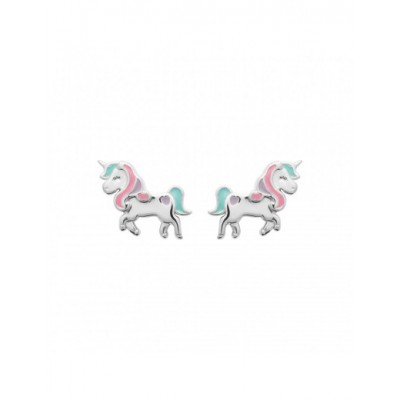 Boucles d'oreilles Coque de Nacre Argent 925 rhodié laqué 73012700