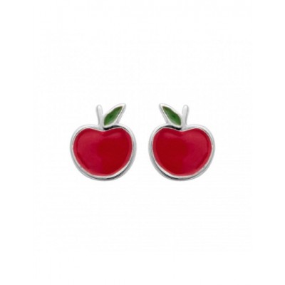 Boucles d'oreilles Coque de Nacre Argent 925 rhodié laqué 73011800