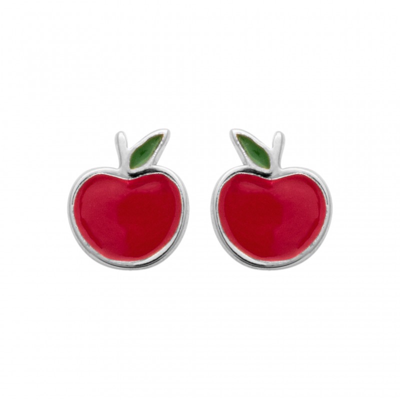 Boucles d'oreilles Coque de Nacre Argent 925 rhodié laqué 73011800