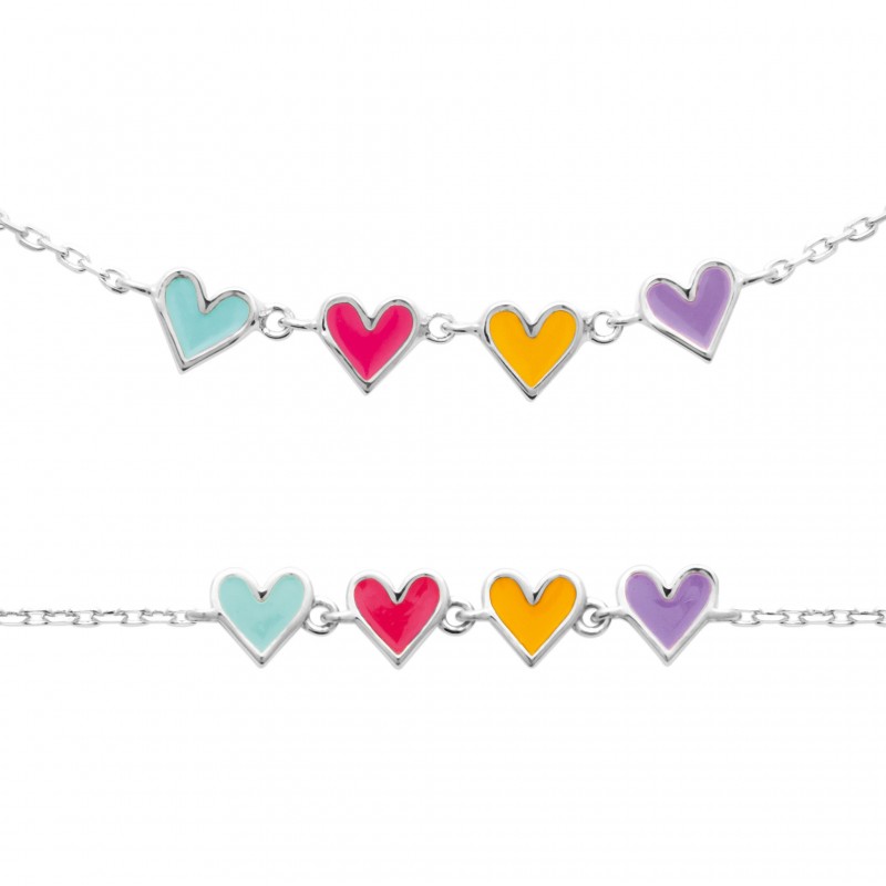 Bracelet Coque de Nacre Argent 925 rhodié laqué 72209616