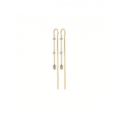 Boucles d'oreilles Coque de Nacre Plaqué Or 750 23019210