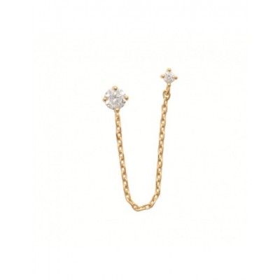 Boucle d'oreille Coque de Nacre Plaqué Or 750 23017010