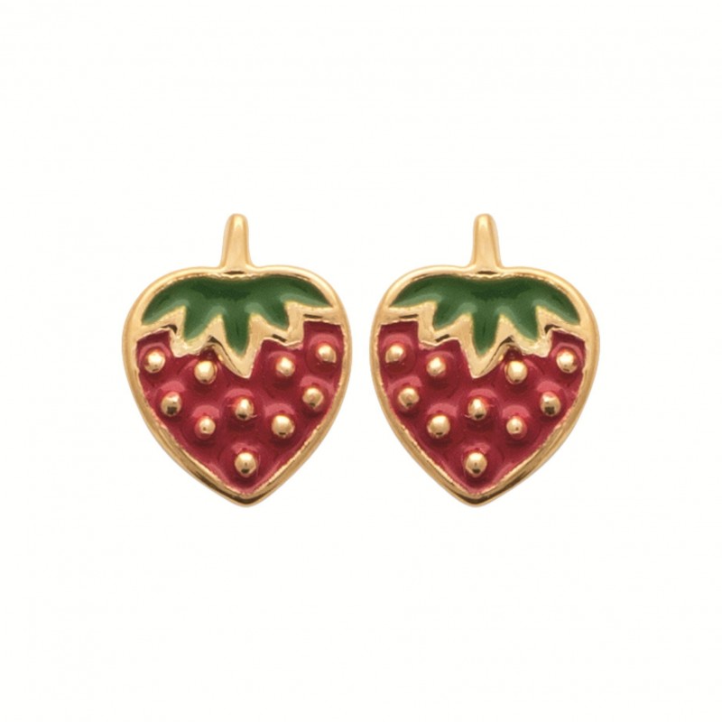Boucles d'oreilles Coque de Nacre Plaqué Or 23011600