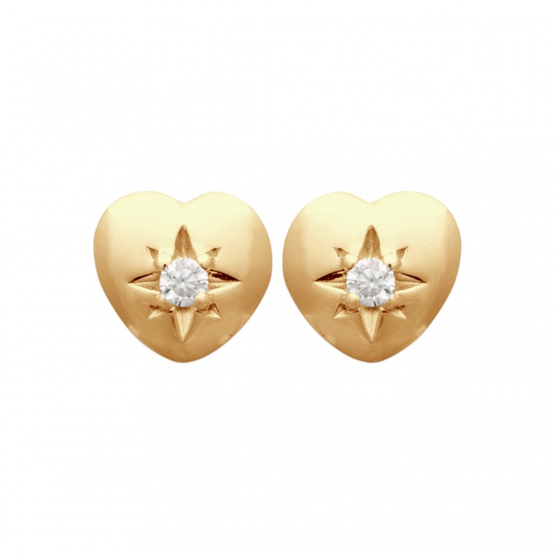 Boucles d'oreilles Coque de Nacre Plaqué Or 23007310