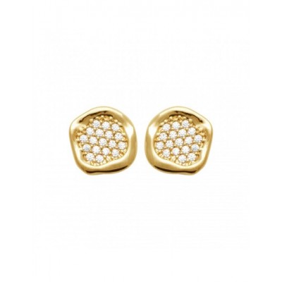 Boucles d'oreilles Coque de Nacre Plaqué Or 23006010